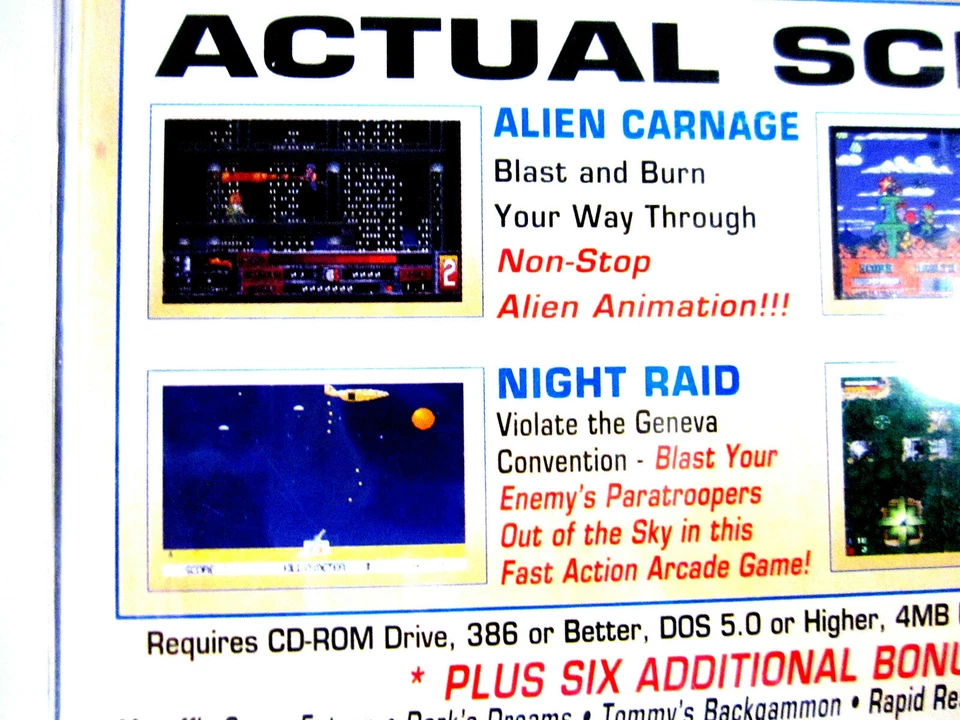 IBM 10 Games | Programs 1995 [Series 16] by White Wolf Software Rare NEW Sealed  - Image 3 of 4