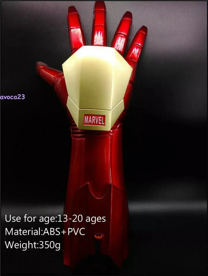 The Avengers Iron Man Stark Gauntlet 1:1 Glove Cosplay LED Light Hand with Laser - Image 3 of 4