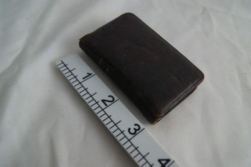 c1850 Miniature Leather Book Petit Paroissien romain Limoges Religious French
