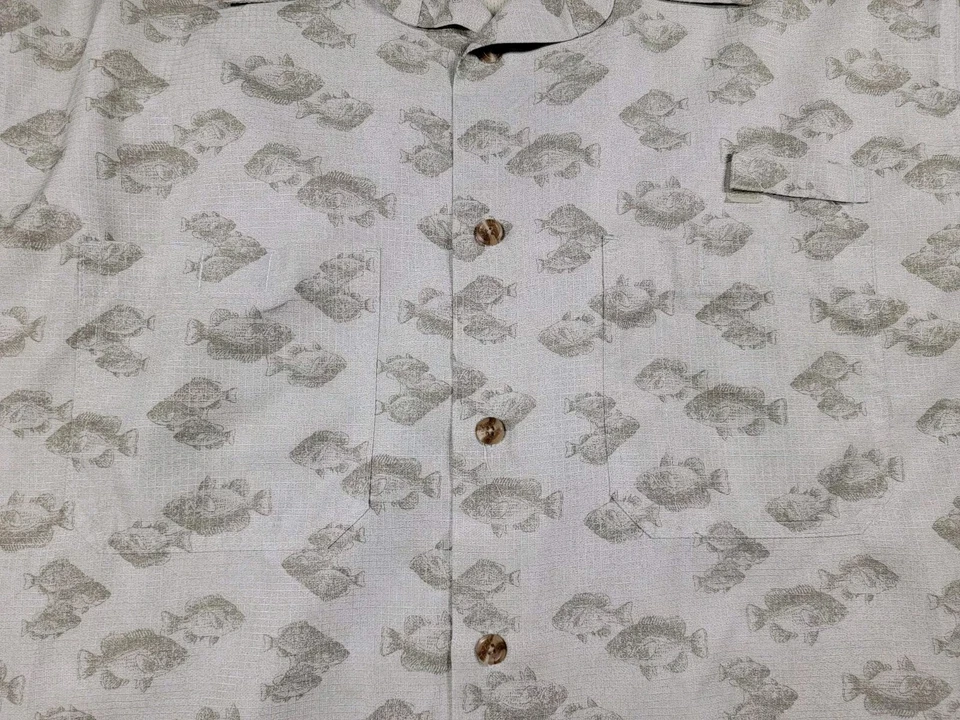 Weatherproof Garment XL Men's Fish Pattern button Shirt fishing vented, outdoors - Image 4 of 4
