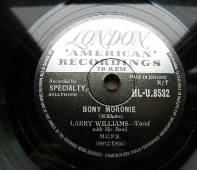 1015/ LARRY WILLIAMS-Bony Moronie-You bug me baby-''JUKEBOX-HITS''-78rpm Schellack