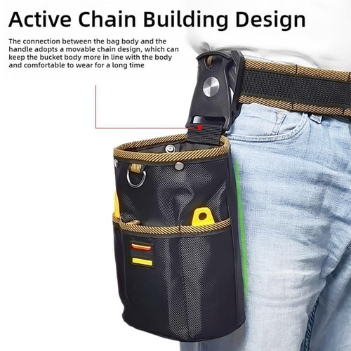 Small Durable Tool Pouch Belt Portable Electrician Waist Nice and Carpenter S1Z1 - Picture 2 of 15