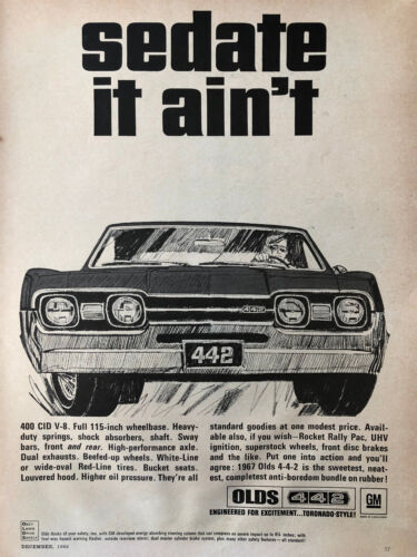 Vintage 1966 Oldsmobile 442 original ad