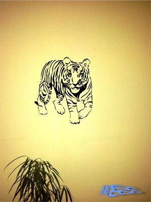 Wandtattoo TIGER 8 Wohnzimmer Wandaufkleber Deko oracal MATT Raubkatze katze