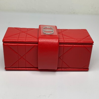CHRISTIAN DIOR vipギフトボックス 赤 Dior lip case novelty mirror red isetan Case size 8.5cm×3.3