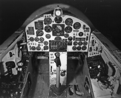 X-15 cockpit instrument panel 8X12 PHOTOGRAPH NASA X Project