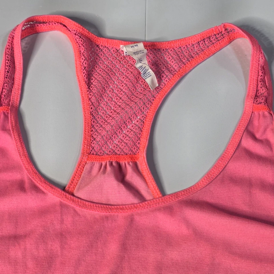 Camiseta sin mangas atlética American Eagle rosa espalda cruzada MED entrenamiento semi-ajustado Foto 2 de 4