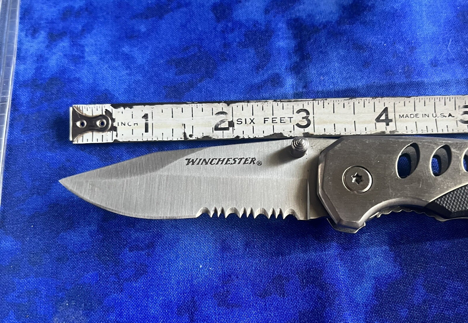 Winchester Knife Set With Tin /Separate Serrated Knife eBay