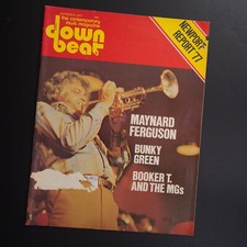 Down Beat Magazine October 1977 Maynard Ferguson Bunky Green Booker & the MGs