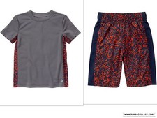 NEW GYMBOREE BOYS GYMGO ACTIVE WEAR SHORTS  TOP OUTFIT NWT SIZE XS 3/4