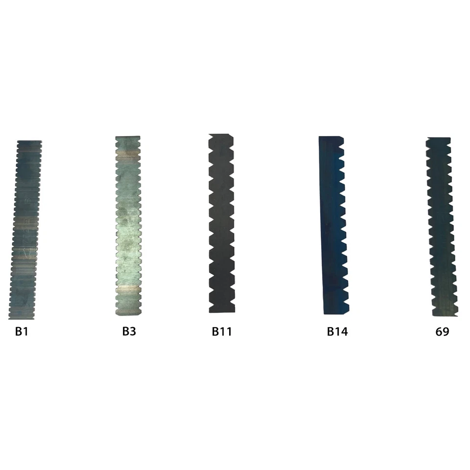 PAJARITO Zahnleiste Zahnschiene Zahnungseinsatz Spachtel Zahnrakel Flächenrakel 10er Pack