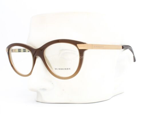 Burberry B 2161-Q 3426 Eyeglasses Glasses Brown Beige Gradient 53-18-140 w/case - Picture 1 of 10