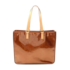 Louis Vuitton Columbus Monogram Vernis Tote Bag Women Brown One Size