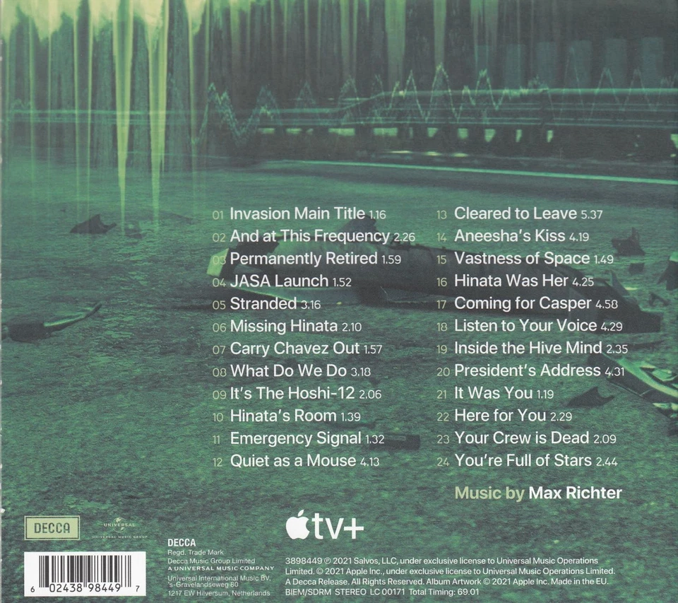Max Richter ‎– Invasion: Season 1 (Apple TV+ Original Series Soundtrack) (CD) - Bild 2 von 2