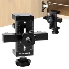 GOINGMAKE Cabinet Door Mounting Jig with Quick Edge Positioner,Adjustable Cab...