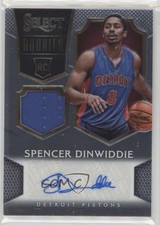 2014-15 Panini Select Rookie Jersey 77/199 Spencer Dinwiddie #17 Auto v9t