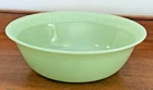 Vintage Jadeite Fire King Oven Ware Jane Ray Ribbed Serving Bowl 8 1/4" Jadite