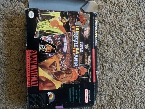 LJN WWF Super WrestleMania Nintendo SNES Multiplayer NTSC-U/C with Original Box