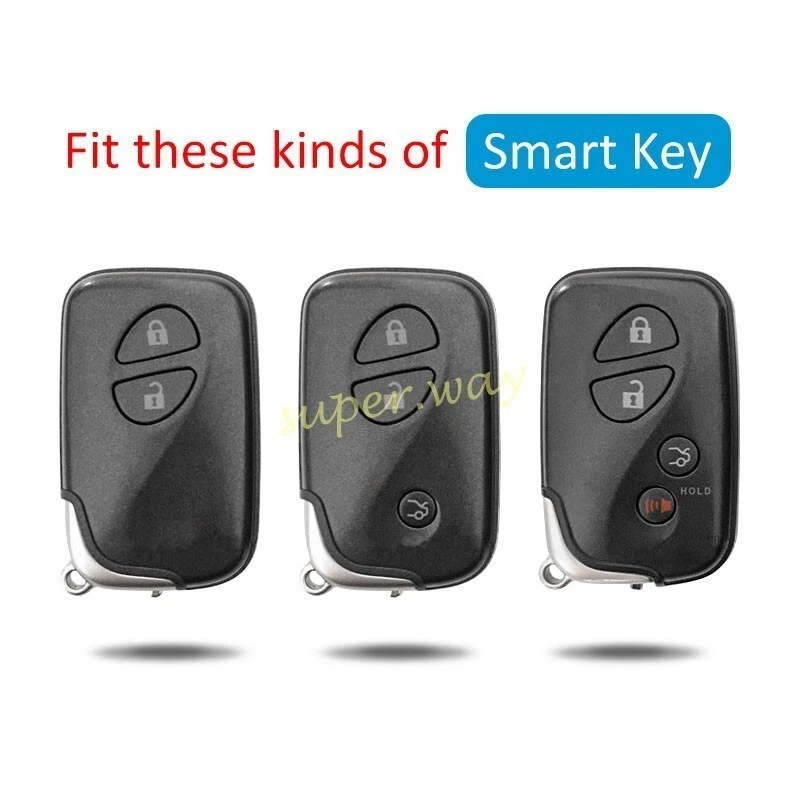 2x Capa Preta Transparente Chaveiro de Carro Para Lexus RX IS ES GS 250h 350 450h - Imagem 2 de 4