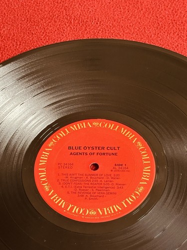 BLUE OYSTER CULT Agents Of Fortune 1976 Columbia PC 34164 1st US VG+/VG - Bild 4 von 7
