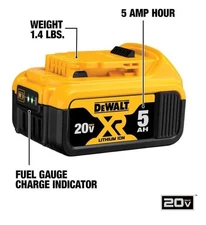 NEW 2025 Genuine DEWALT DCB205 20V MAX 20 Volt Li-ion 5.0Ah Battery 5 ah OEM