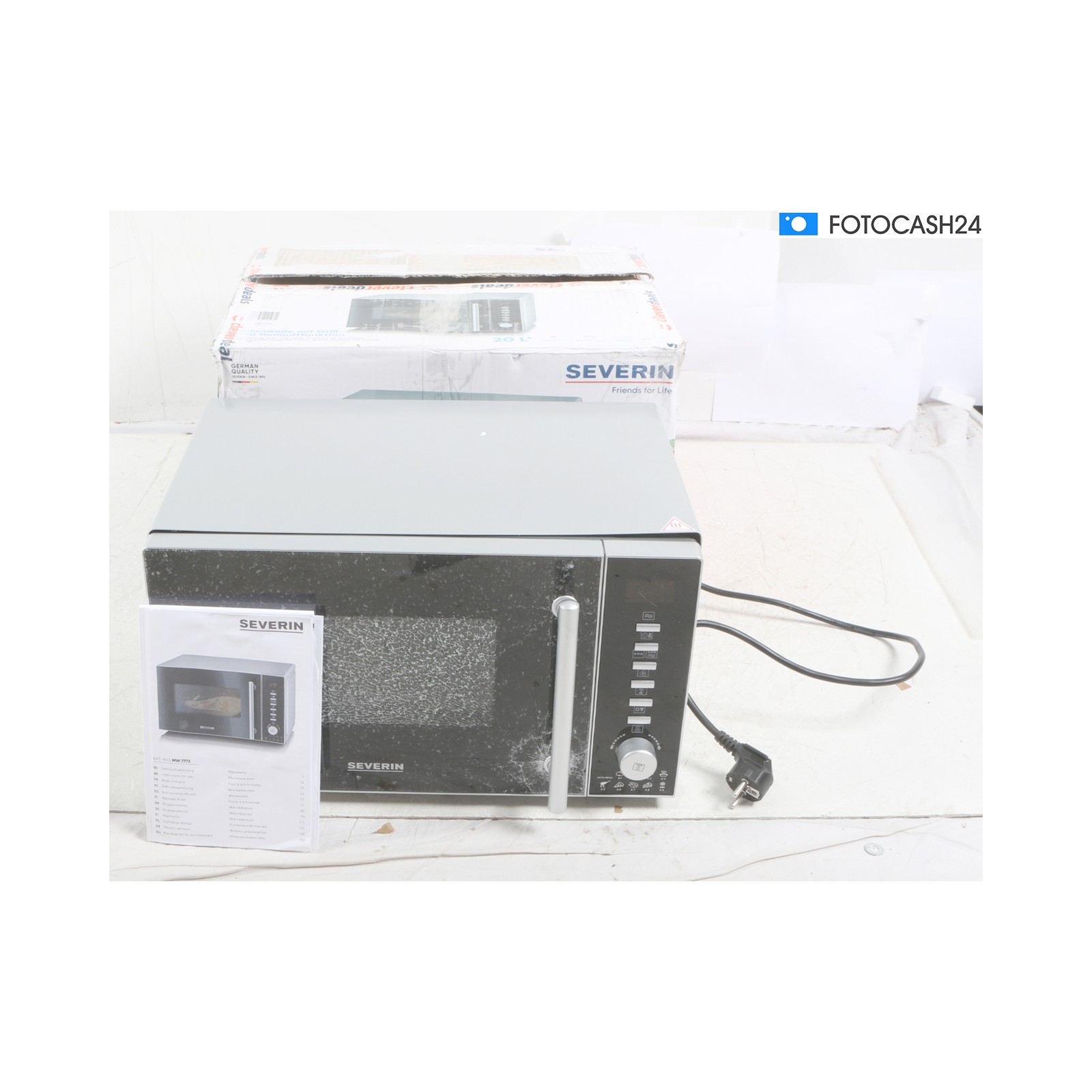 Severin MW 7773 Stand Microwave 20 Liters 45.8Cm Wide 800... + Defect (288062)