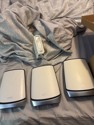 NETGEAR Orbi RBS850 3600 Mbps 4 Ports WiFi Add-on Satellite W/ Arris SB6190 Modm