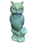 Van Briggle Pottery Owl Turquoise Ming Blue