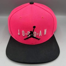 Gorra Air Jordan Hombre Rosa Negra Bordada Jumpman Snap Back Cap