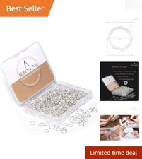 Versatile 6mm Silver Jump Rings - 300 Durable Pieces for Crafting  Repairs