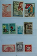 Europe et Monde, collection de plus de 140 vignettes dans un carnet
