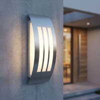 Led Wandlampe Balkon AußEnleuchte Edelstahl Opal 1-Flammig IP44 Warmweiß