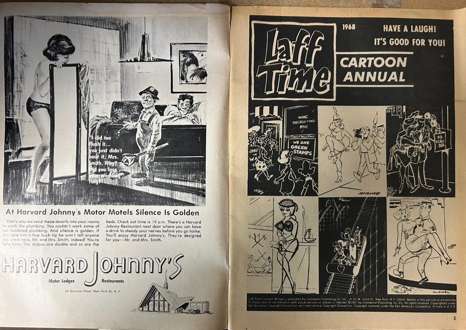 Laff Time Cartoon Annual 1968 Vintage Magazine - Image 2 of 2