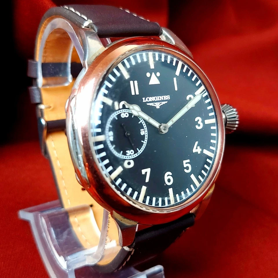Reloj Longines Vintage Suizo Estilo Militar Coleccionable Reloj de Matrimonio Reparado Foto 4 de 4