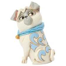 ✤ New JIM SHORE DISNEY Figurine PERCY DOG Pocahontas Ratcliffe Pug Pet Statue