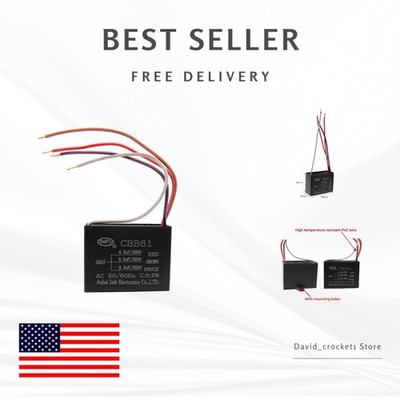 Reduce Energy Loss with 350V 4.5uF+6uF Ceiling Fan Capacitor - Reliable Power