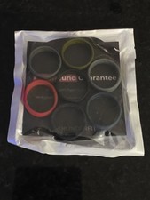 ThunderFit lot of 7 Thin Stackable Silicone Rings Wedding Bands size 10