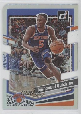 2023 Panini Donruss Silver Press Proof Die-Cut 1/75 Immanuel Quickley #21 0ne9
