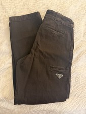 PRADA Over Dyed Brown Pants Size 46 Mens