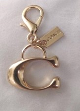 Coach Stamped Keychain Or Decorative Purse Accessory