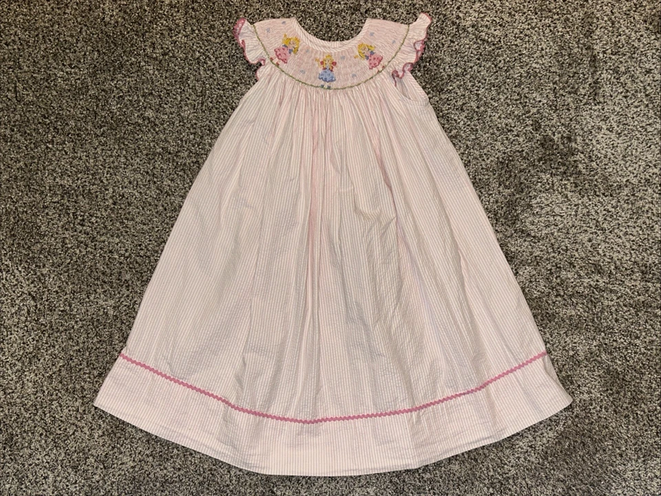 Vive la Fete Smocked Princess Bishop Dress Size 3T - Image 2 of 4