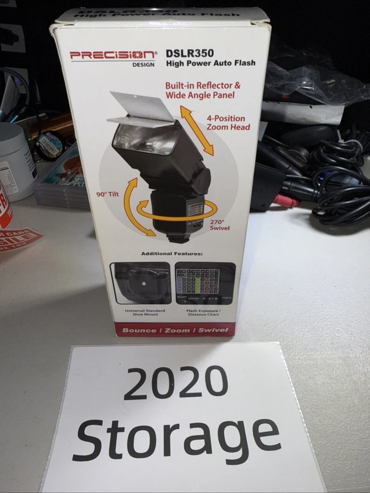 PRECISION DSLR350 HIGH POWER AUTO FLASH NIKON CANON SONY PENTAX OLYMPUS - Image 3 of 3