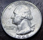 1948-D Washington Quarter (VF)