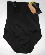 NWT MEDIUM BALI SMOOTHERS BLACK FIRM CONTROL MOLDS WAIST HI-WAIST BRIEF 8307 