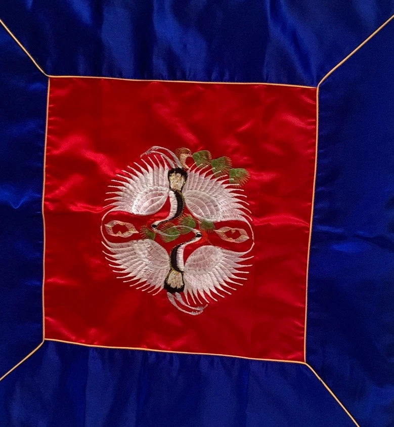 Азиатская вышитая наволочка птица феникс процветание гармония молнии атласный шелк 22» - Изображение 2 из 4