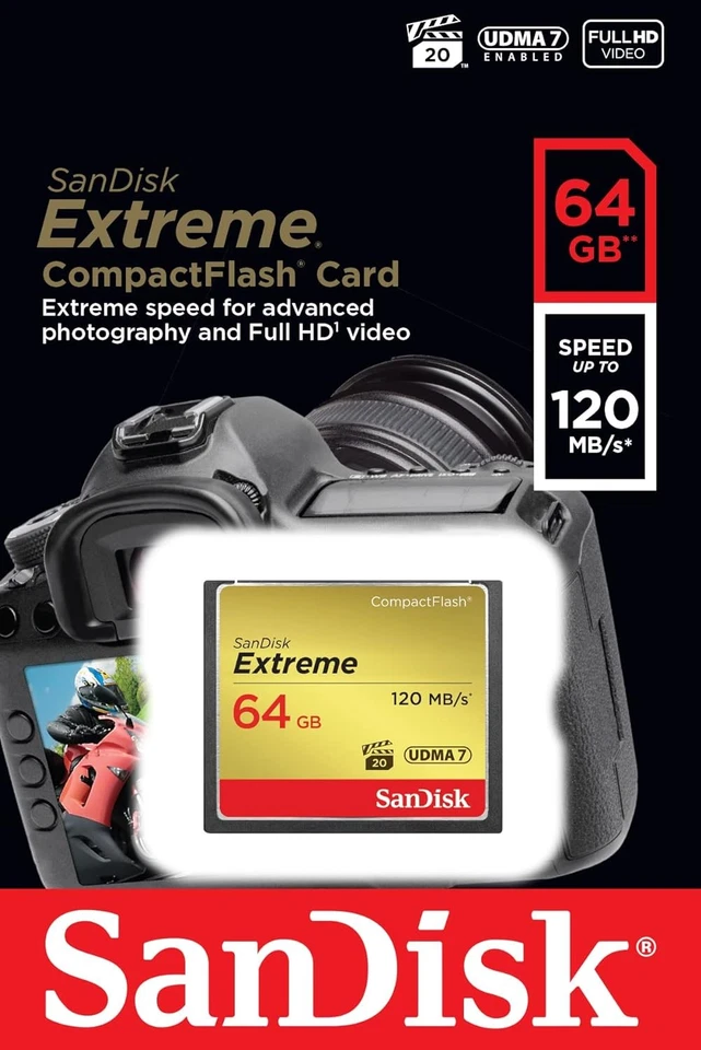 SanDisk CF-Card Extreme 64GB NEW - Image 3 of 3
