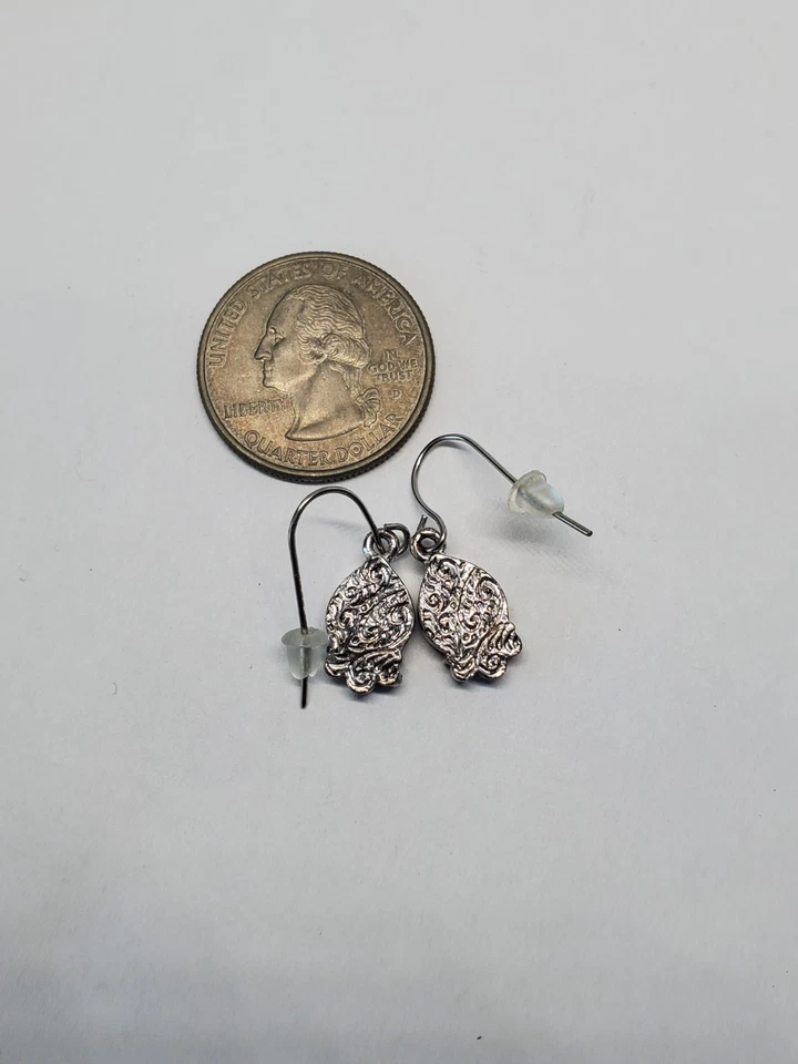 Pendientes lágrima estrás azul madreperla verde claro 1928 Foto 4 de 4