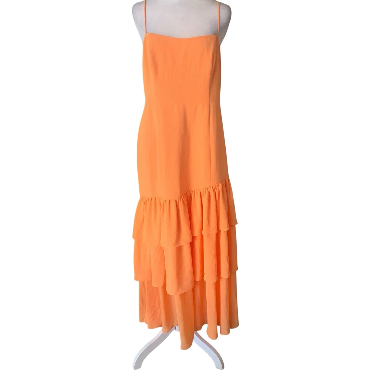 fame and partners orange dress FAME and PARTNERS One Shoulder Mini Dress Orange Sz 8
