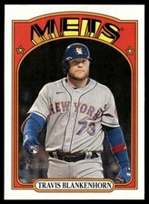 2021 Topps Heritage Travis Blankenhorn Rookie New York Mets #691