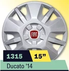 4 x FOR FIAT DUCATO 2014 14 WHEEL TRIMS HUB CAPS 15" INCH